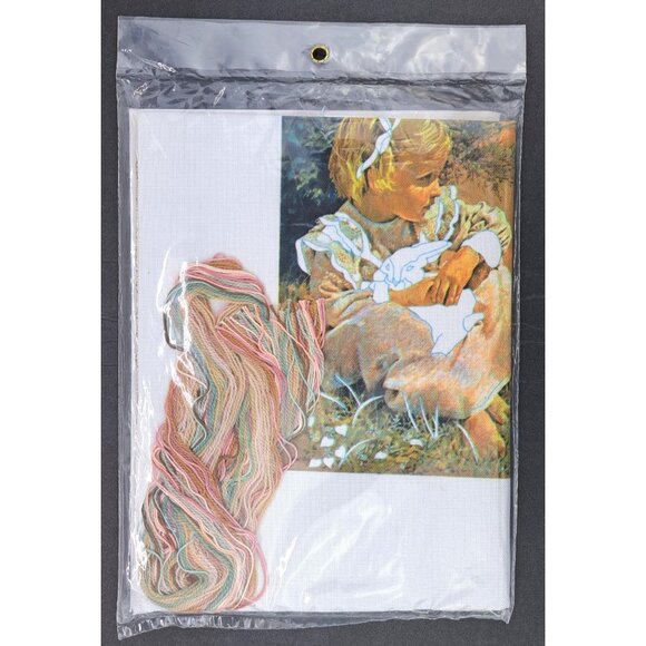 Vintage Simplicity Stitchery Crewel Embroidery Kit Jordan's Spring Rabbit 05009 - Picture 5 of 5